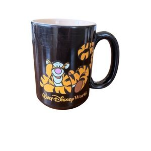Walt Disney World Tigger Coffee Mug Black Ceramic Winnie the Pooh Souvenir Cup